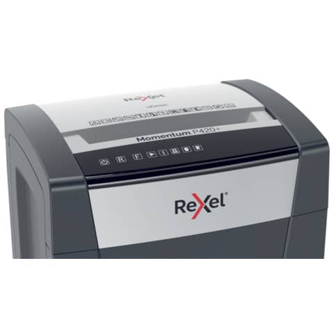 Distruggidocumenti Rexel Momentum P420 + taglio a frammenti P-4 4x35 mm - 30 L - 2021420XEU